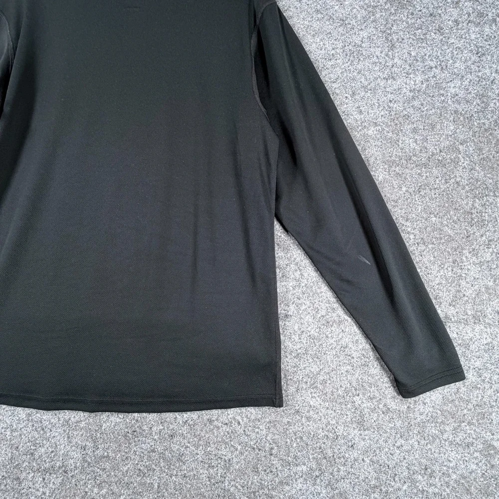 REI Recreational Equipment Long Sleeve T-Shirt Mens Black Casual UPF50+ Crewneck